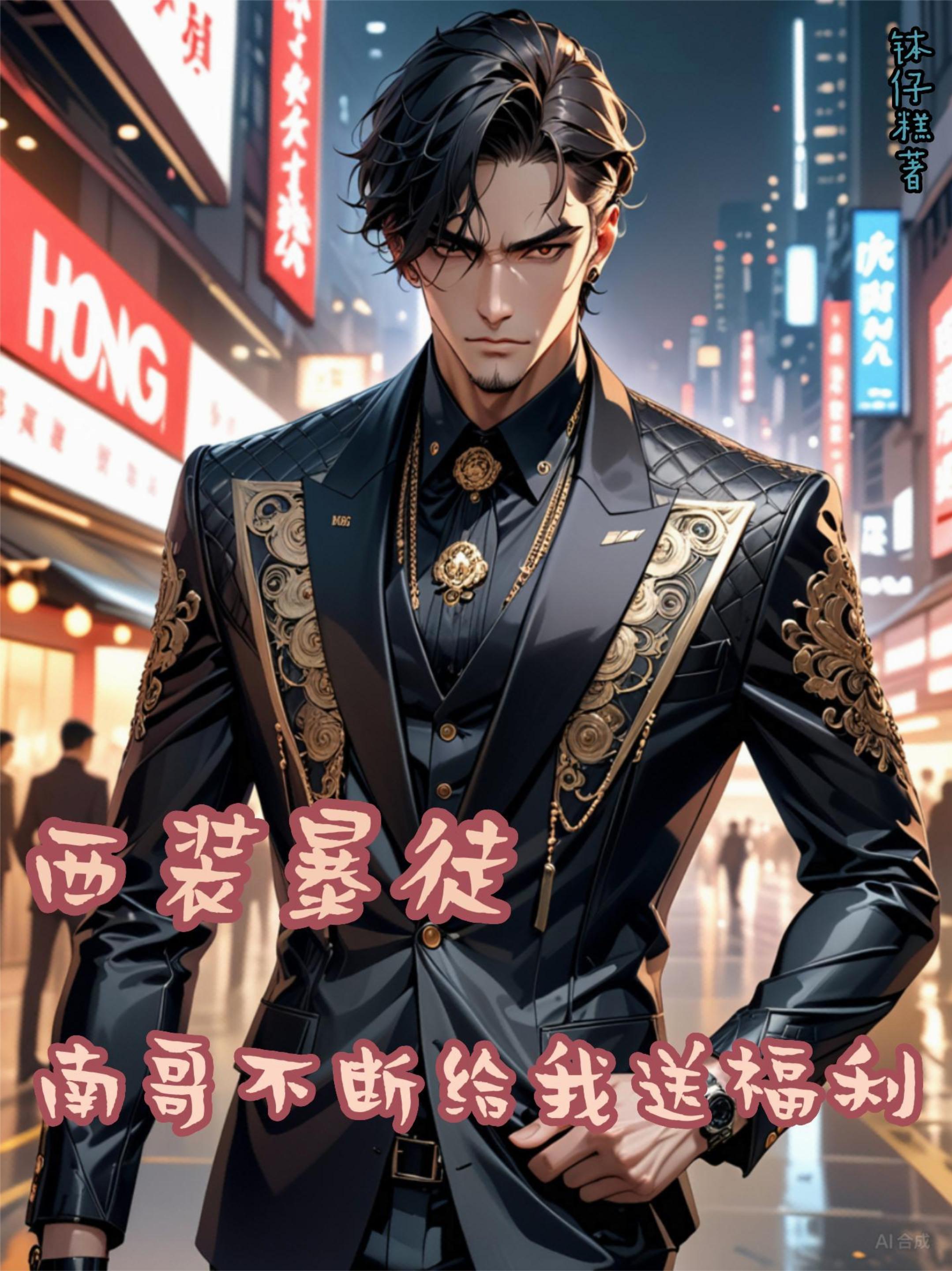 西装暴徒的男生